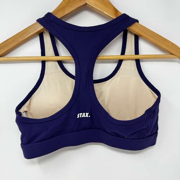 NWOT Stax Sports Bra Blue size small - Picture 2 of 7